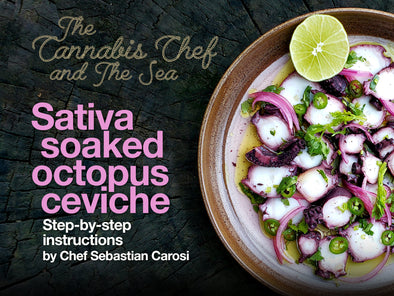 The Cannabis Chef and the Sea: Sativa-soaked octopus ceviche